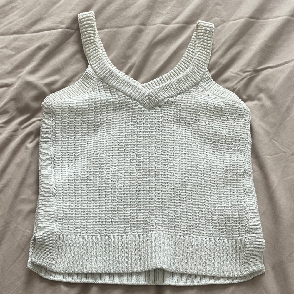 Madewell Cream Knit Tank Top